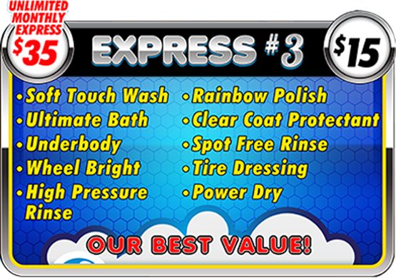 Express#3 Monthly Membership - Soapy Suds Car Wash