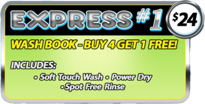 Express#1 Wash Book - Soapy Suds Car Wash