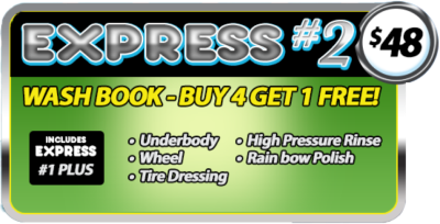 Express#2 Wash Book - Soapy Suds Car Wash